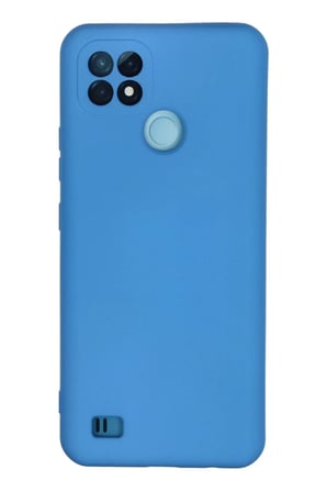 Mey İthalat® Realme C21 Kılıf Nano içi Kadife Silikon - Mavi