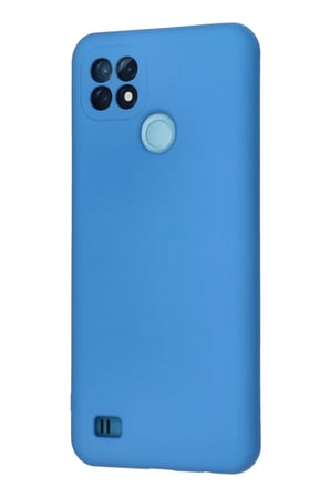 Mey İthalat® Realme C21 Kılıf Nano içi Kadife Silikon - Mavi