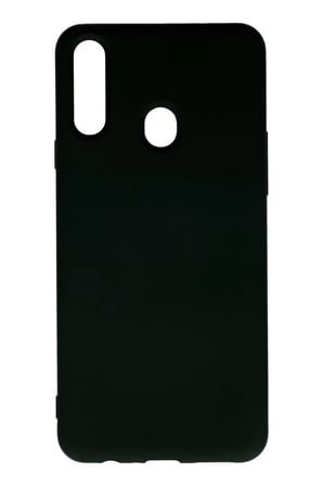 Mey İthalat® Samsung Galaxy A20S Kılıf Nano içi Kadife Silikon - Siyah