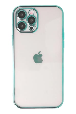 Mey İthalat® iPhone 12 Pro Max Kılıf Lensli Silikon - Yeşil