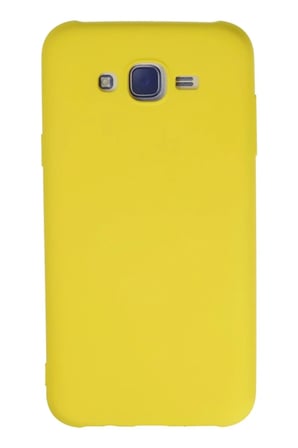 Mey İthalat® Samsung Galaxy J7 Kılıf Nano içi Kadife Silikon - Sarı