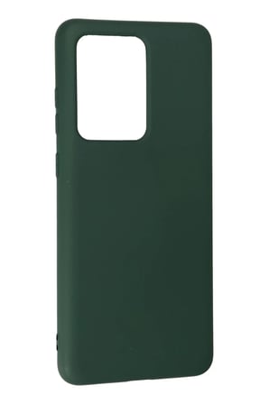 Mey İthalat® Samsung Galaxy S20 Ultra Kılıf Nano içi Kadife Silikon - Koyu Yeşil