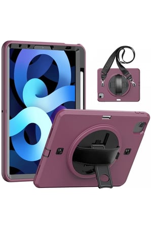 Mey İthalat® iPad Pro 11 (2020) Kılıf Strap-C Otterbox Tablet Kapak - Mürdüm