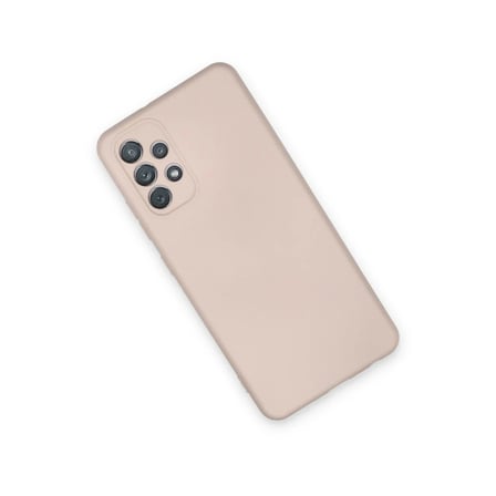 Mey İthalat® Samsung Galaxy A72 Kılıf Nano içi Kadife Silikon - Pudra