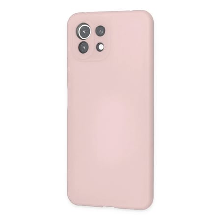 Mey İthalat® Mİ 11 Lite Kılıf Nano içi Kadife Silikon - Pudra