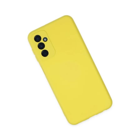 Mey İthalat® Samsung Galaxy M23 Kılıf Nano içi Kadife Silikon - Sarı