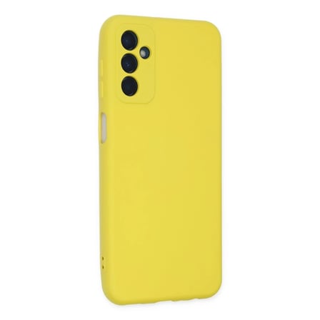 Mey İthalat® Samsung Galaxy M23 Kılıf Nano içi Kadife Silikon - Sarı