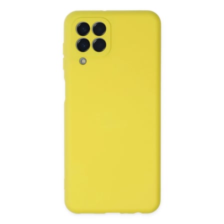 Mey İthalat® Samsung Galaxy M33 Kılıf Nano içi Kadife Silikon - Sarı