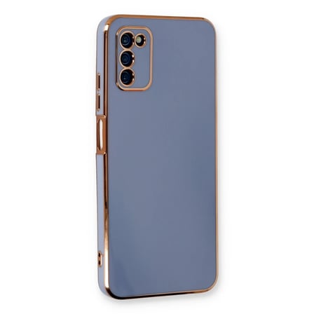 Mey İthalat® Samsung Galaxy A03S Kılıf Volet Silikon - Mavi