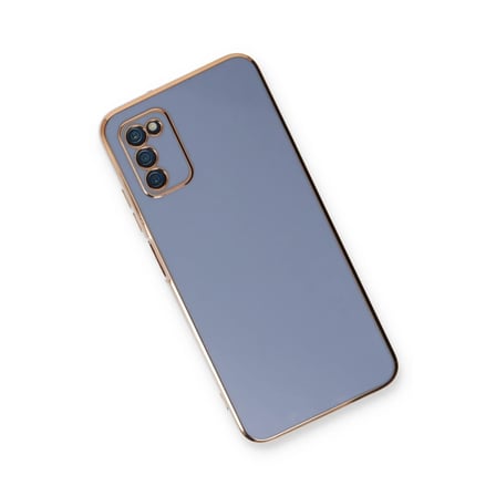 Mey İthalat® Samsung Galaxy A03S Kılıf Volet Silikon - Mavi