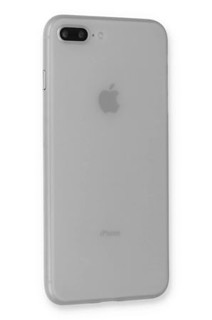Mey İthalat® iPhone 7 Plus Kılıf PP Ultra İnce Kapak - Beyaz