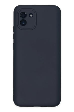 Mey İthalat® Samsung Galaxy A03 Kılıf Nano içi Kadife Silikon - Lacivert