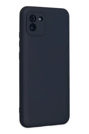 Mey İthalat® Samsung Galaxy A03 Kılıf Nano içi Kadife Silikon - Lacivert