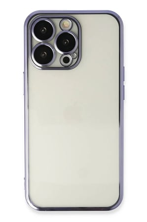 Mey İthalat® iPhone 14 Pro Kılıf Lensli Silikon - Mor