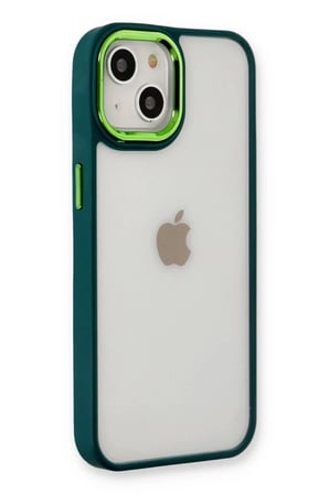 Mey İthalat® iPhone 14 Plus Kılıf Dora Kapak - Haki Yeşil