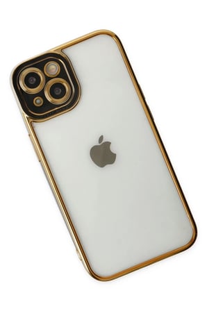 Mey İthalat® iPhone 14 Plus Kılıf Liva Lens Silikon - Siyah