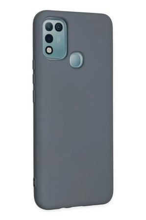 Mey İthalat® İnfinix Hot 10 Play Kılıf Nano içi Kadife Silikon - Gri
