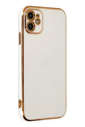 Mey İthalat® iPhone 12 Kılıf Volet Silikon - Beyaz