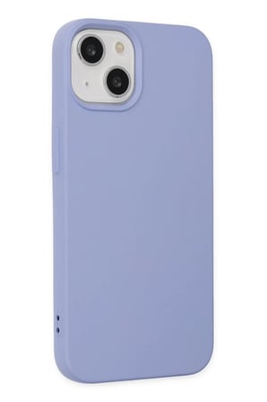 Mey İthalat® iPhone 14 Plus Kılıf Nano içi Kadife Silikon - Lila