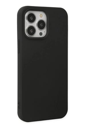 Mey İthalat® iPhone 14 Pro Max Kılıf Nano içi Kadife Silikon - Siyah