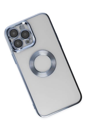 Mey İthalat® iPhone 14 Pro Max Kılıf Slot Silikon - Sierra Blue