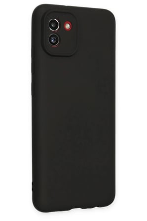 Mey İthalat® Samsung Galaxy A03 Kılıf First Silikon - Siyah