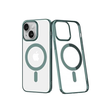 Mey İthalat® iPhone 14 Plus Kılıf Element Magneticsafe Sert Kapak - Köknar Yeşili