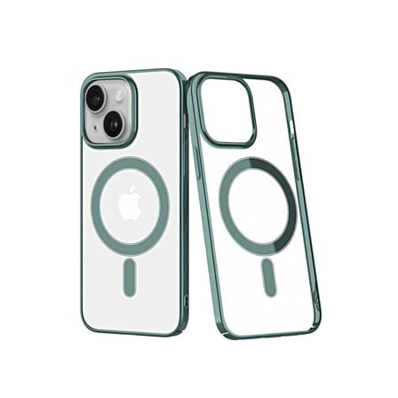 Mey İthalat® iPhone 14 Plus Kılıf Element Magneticsafe Sert Kapak - Köknar Yeşili