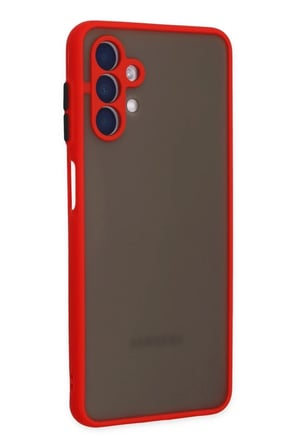 Mey İthalat® Samsung Galaxy A04S Kılıf Montreal Silikon Kapak - Kırmızı