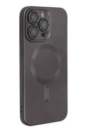 Mey İthalat® iPhone 13 Pro Kılıf Moshi Lens Magneticsafe Silikon - Füme