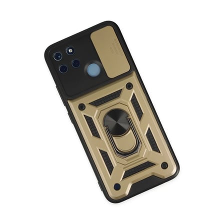 Realme C25Y Kılıf Pars Lens Yüzüklü Silikon -