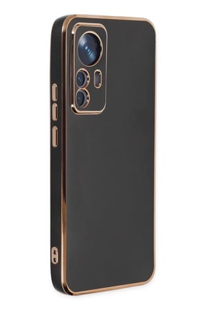 Mey İthalat® Mi 12T Pro Kılıf Volet Silikon - Siyah