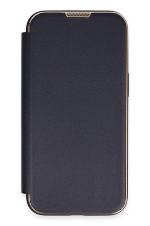 Mey İthalat® iPhone 14 Pro Kılıf Dolpin Kapaklı - Lacivert