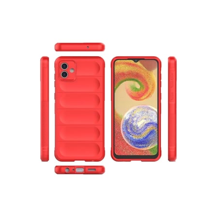 Mey İthalat® Samsung Galaxy A04E Kılıf Optimum Silikon - Kırmızı