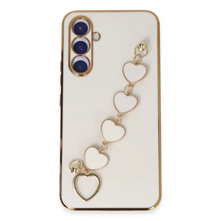 Mey İthalat® Samsung Galaxy A54 5G Kılıf Esila Silikon - Beyaz