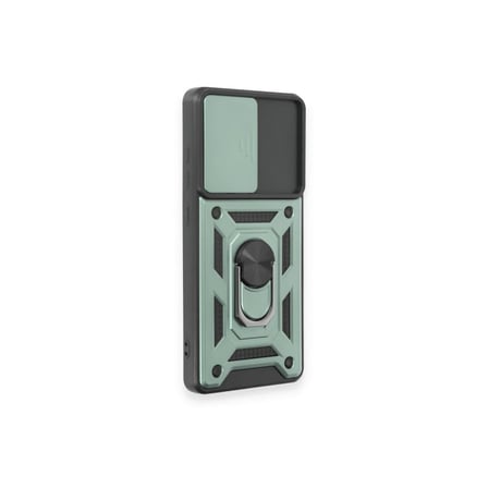 Mey İthalat® Samsung Galaxy S20 FE Kılıf Pars Lens Yüzüklü Silikon - Yeşil
