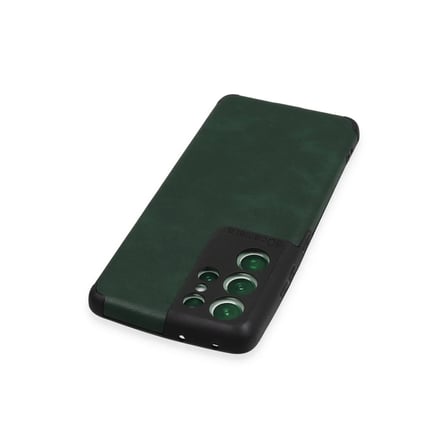 Mey İthalat® Samsung Galaxy S21 Ultra Kılıf Loop Deri Silikon - Yeşil