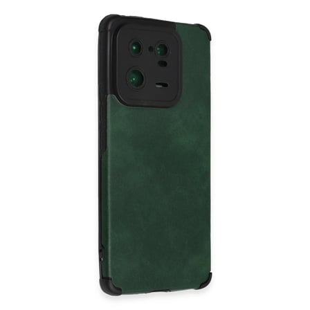 Mey İthalat® Mi 13 Pro Kılıf Loop Deri Silikon - Yeşil