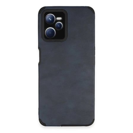 Mey İthalat® Realme C35 Kılıf Loop Deri Silikon - Lacivert