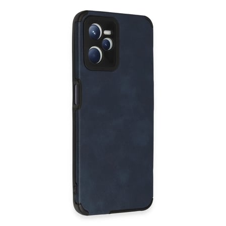Mey İthalat® Realme C35 Kılıf Loop Deri Silikon - Lacivert