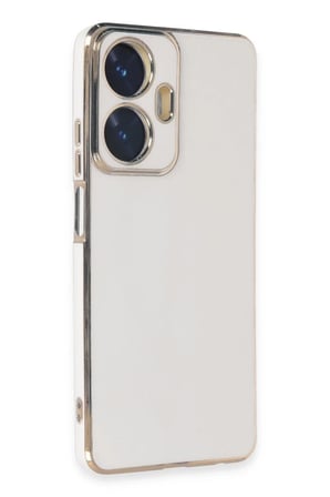 Mey İthalat® Realme C55 Kılıf Volet Silikon - Beyaz