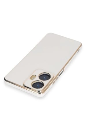Mey İthalat® Realme C55 Kılıf Volet Silikon - Beyaz
