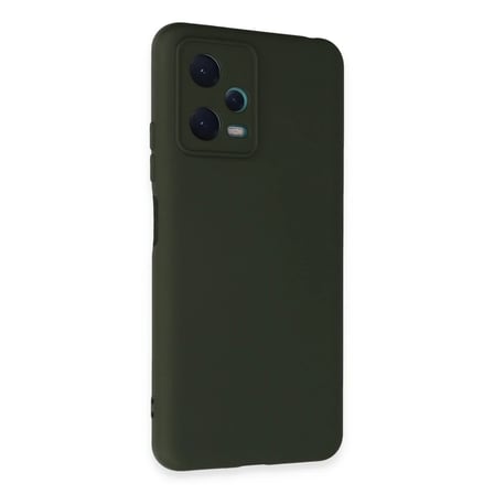 Mey İthalat® Redmi Note 12 5G Kılıf Nano içi Kadife Silikon - Koyu Yeşil