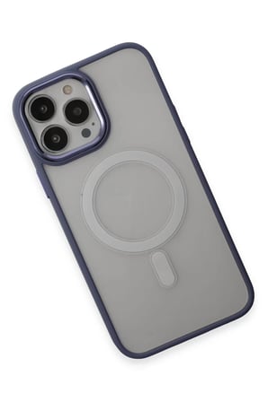 Mey İthalat® iPhone 15 Pro Max Kılıf Room Magneticsafe Silikon - Sierra Blue