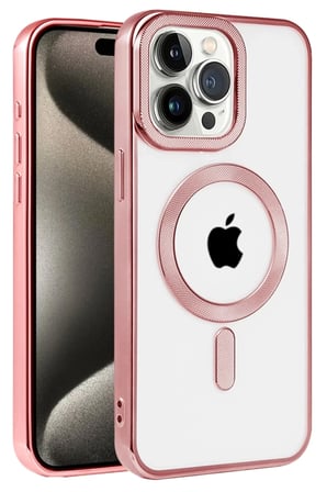 Mey İthalat® iPhone 14 Pro Max Kılıf Kronos Magsafe Kapak - Rose