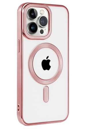 Mey İthalat® iPhone 14 Pro Max Kılıf Kronos Magsafe Kapak - Rose
