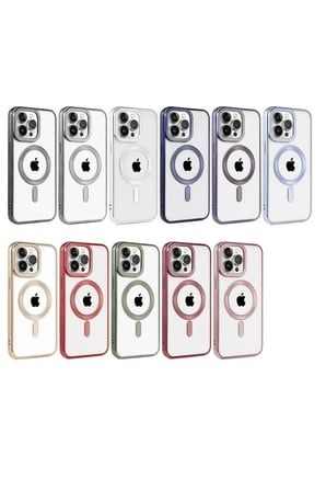 Mey İthalat® iPhone 14 Pro Max Kılıf Kronos Magsafe Kapak - Rose