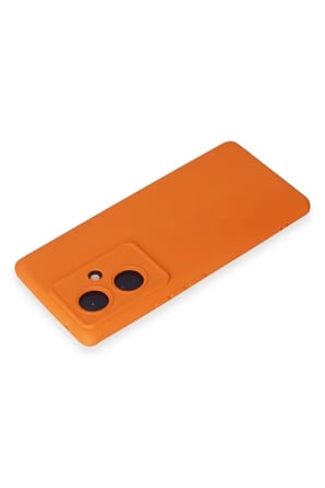 Mey İthalat® Vivo V29 Lite Kılıf Nano içi Kadife Silikon - Turuncu
