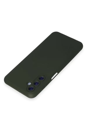 Mey İthalat® Samsung Galaxy M34 5G Kılıf Nano içi Kadife Silikon - Koyu Yeşil
