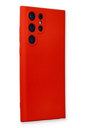 Mey İthalat® Samsung Galaxy S24 Ultra Kılıf Nano içi Kadife Silikon - Kırmızı